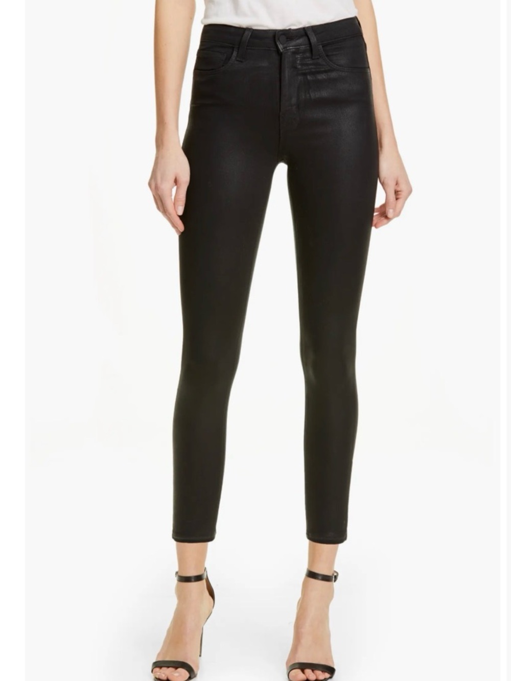 STS Blue Black Coated Skinny Jeans